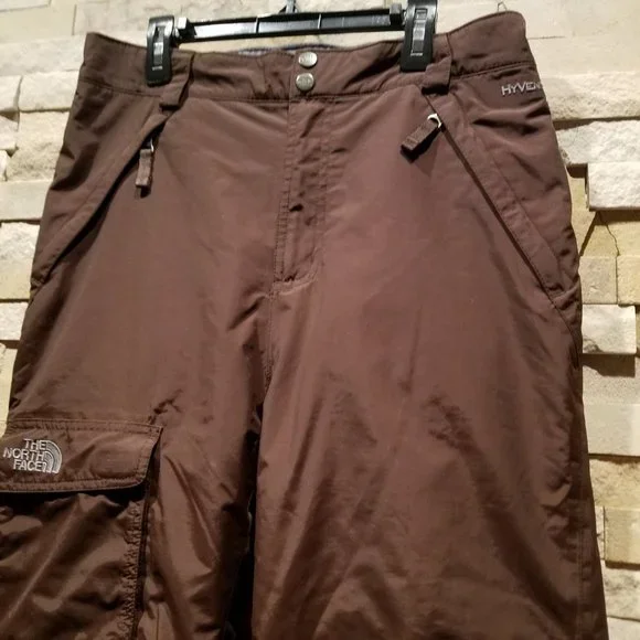 North Face XS Womens Brown Ski Snow Snowboard Winter Waterproof Pants Snowsuit
